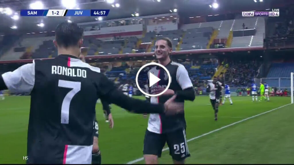 Video: Cristiano Ronaldo Scores Amazing Header Goal Against Sampdoria